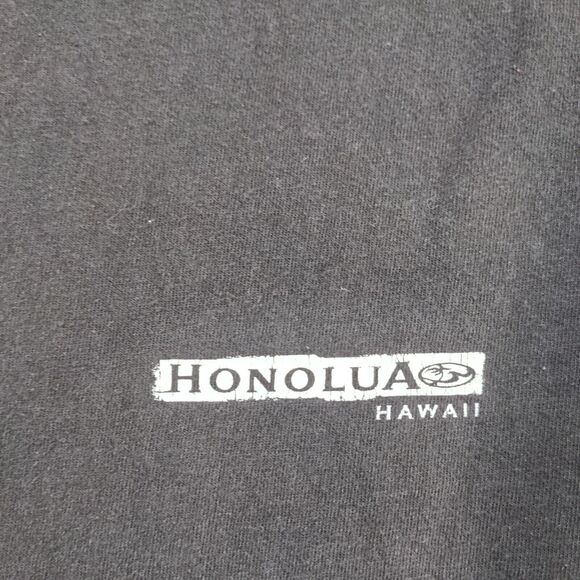 Honolua Men's Hawaii Surfboard Graphic T-Shirt Black Small Long Sleeve - Picture 4 of 13